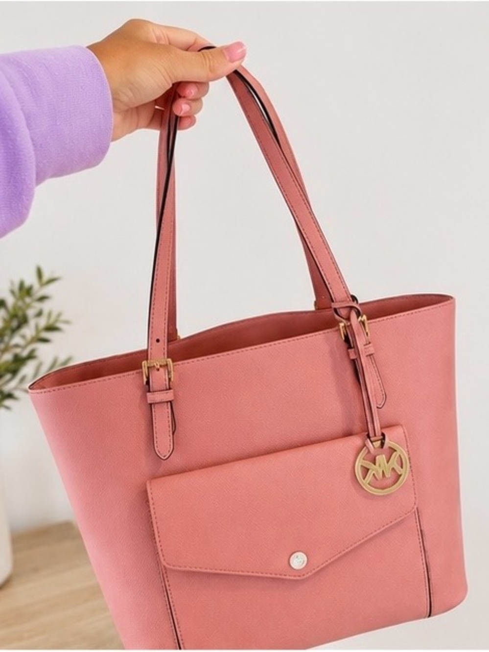 Michael Kors Jet Set Multifunction Pocket Tote – Soft Pink (NWT) 💗